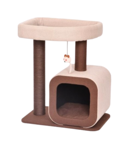 Caty cat Tree Toer With kitten Cando Paper Rope - 58 x 38 x 68cm